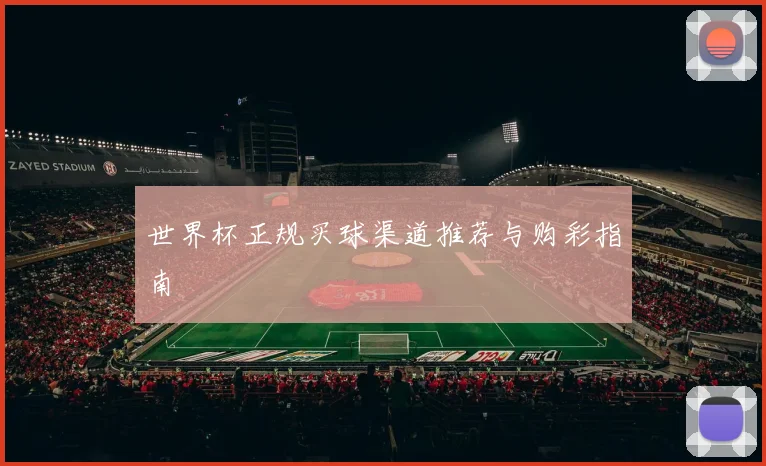 世界杯正规买球渠道推荐与购彩指南